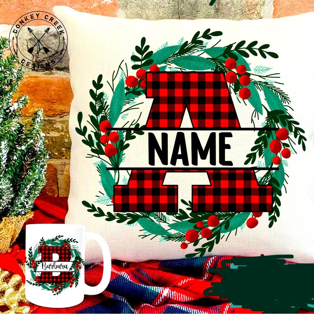 Custom Holiday Pillow & Mug